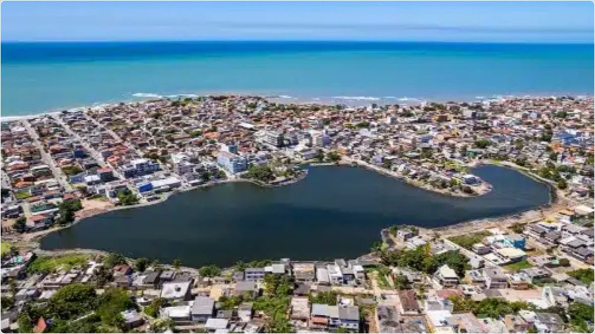 Lagoa do Meio revitalizada, vista aérea